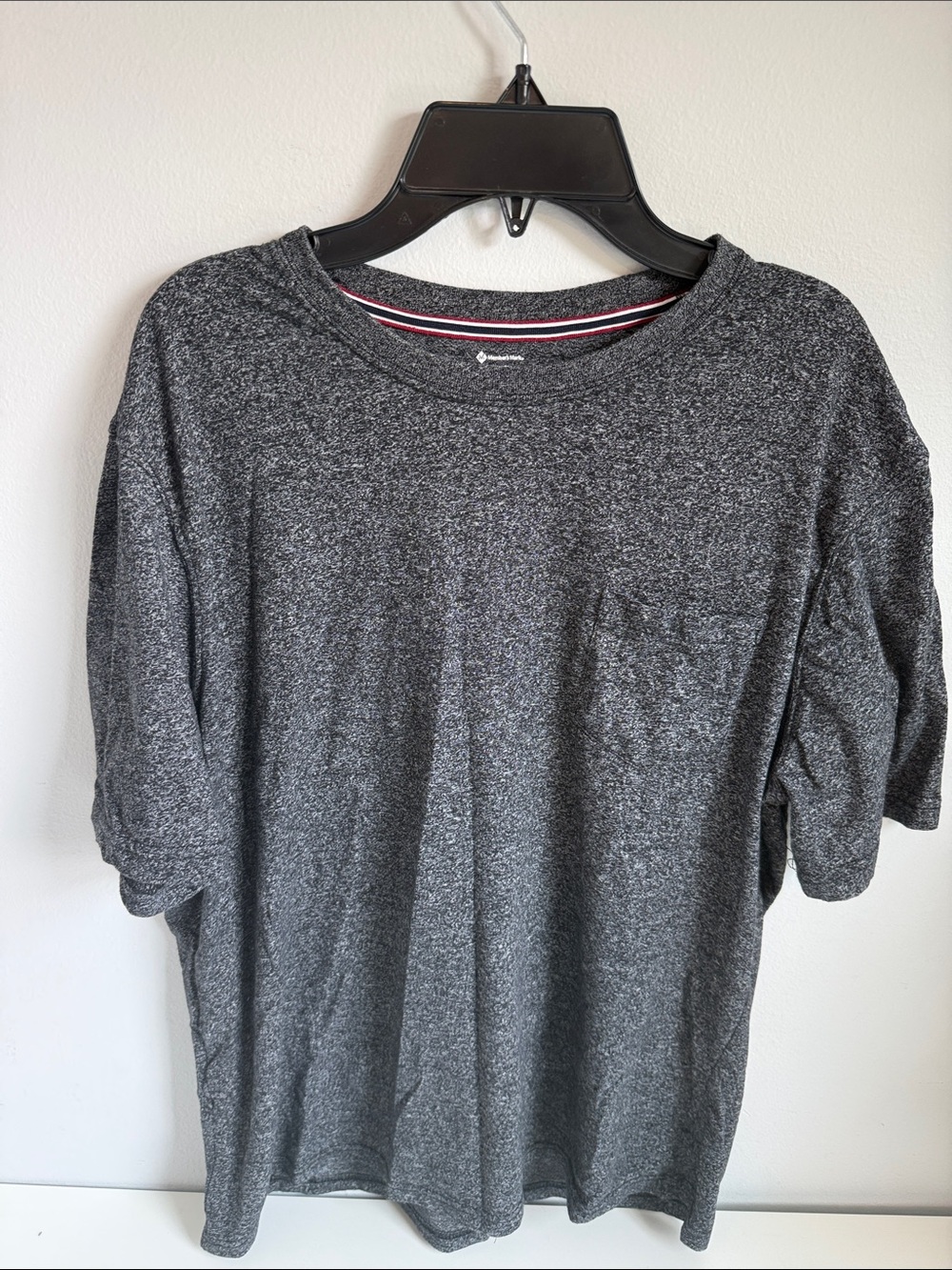 Men's Charcoal Heather Short Sleeve Pocket Tee - Member’s Mark Soft Tee